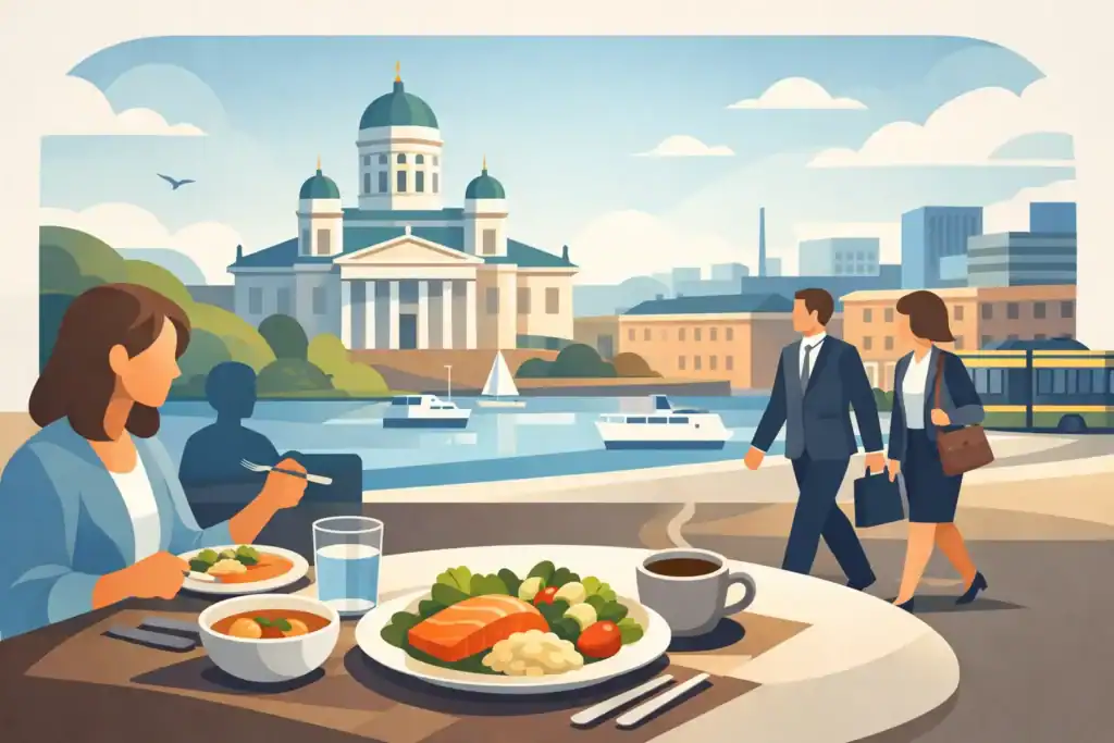 Ravintolalounas Helsingissä arkeen sopivasti